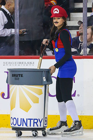 nhl hockey calgary flames vs toronto maple leafs sergei belski photo