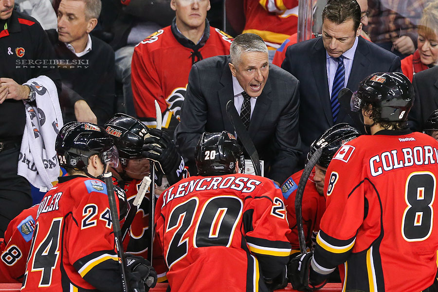 nhl hockey calgary flames vs carolina hurricanes sergei belski photo