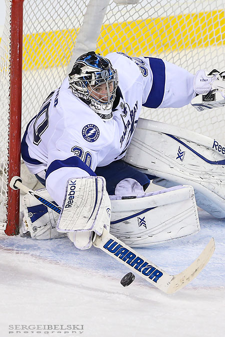 nhl hockey calgary flames vs tampa bay lightning sergei belski photo