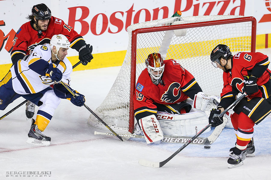 nhl hockey calgary flames vs nashville predators sergei belski photo