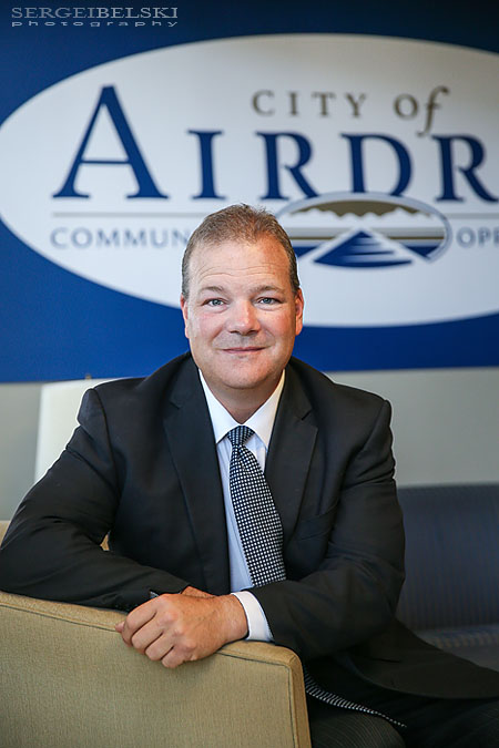 city of airdrie mayor portrait photographer sergei belski photo