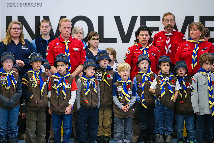 remembrance day ceremony for city of airdrie event photographer sergei belski photo