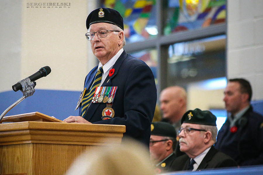 remembrance day ceremony for city of airdrie event photographer sergei belski photo