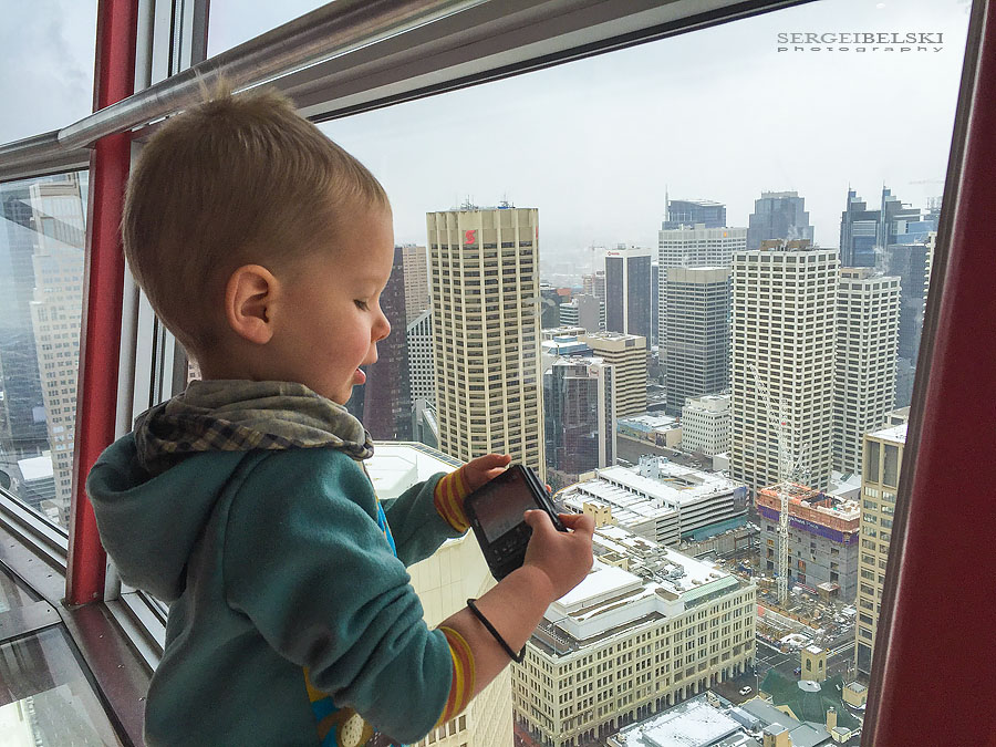 family trip calgary tower sergei belski photo