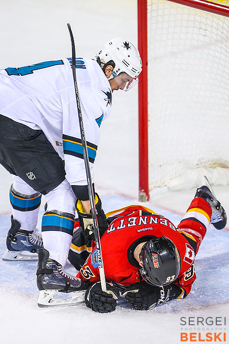 nhl hockey calgary sports photographer sergei belski photo