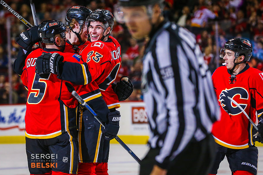 nhl hockey calgary sports photographer sergei belski photo