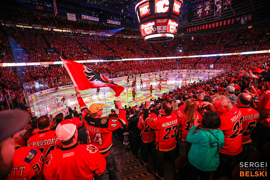 nhl hockey calgary sports photographer sergei belski photo