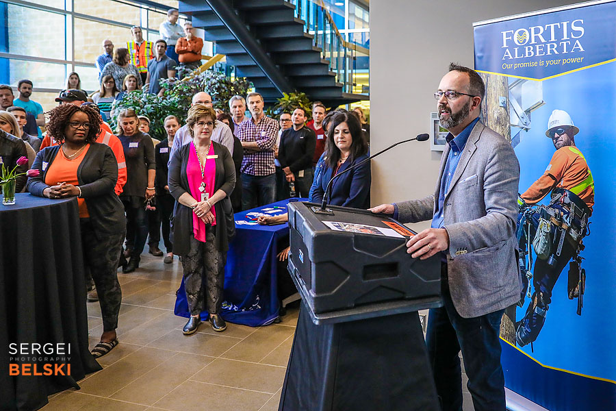fortis alberta airdrie corporate event sergei belski photo