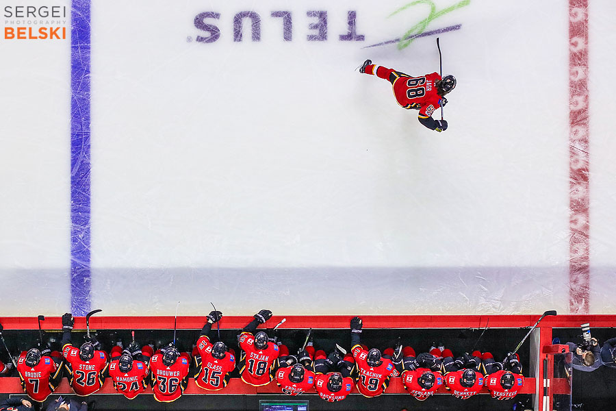 nhl hockey calgary sports photographer sergei belski photo