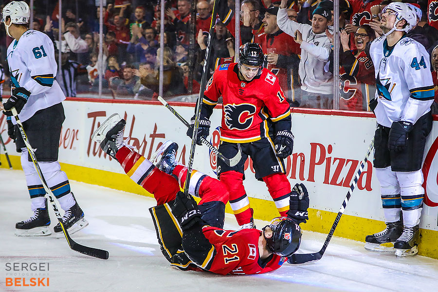 nhl hockey calgary sports photographer sergei belski photo