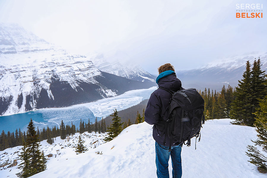 my tesla adventures Lake Louise photographer sergei belski photo