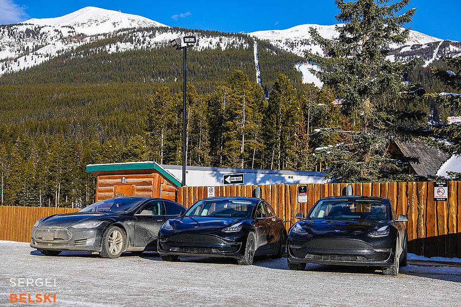 my tesla adventures Lake Louise photographer sergei belski photo