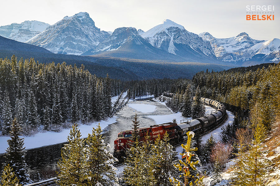 my tesla adventures Lake Louise photographer sergei belski photo