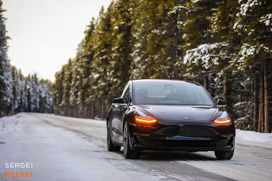 my tesla adventures Lake Louise photographer sergei belski photo