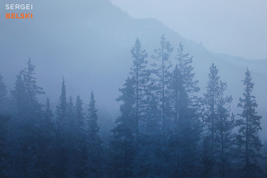 my tesla adventures Lake Louise photographer sergei belski photo