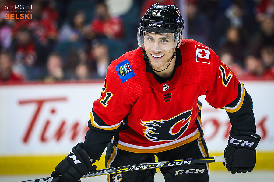 nhl hockey calgary sports photographer sergei belski photo