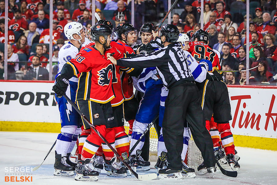 nhl hockey calgary sports photographer sergei belski photo