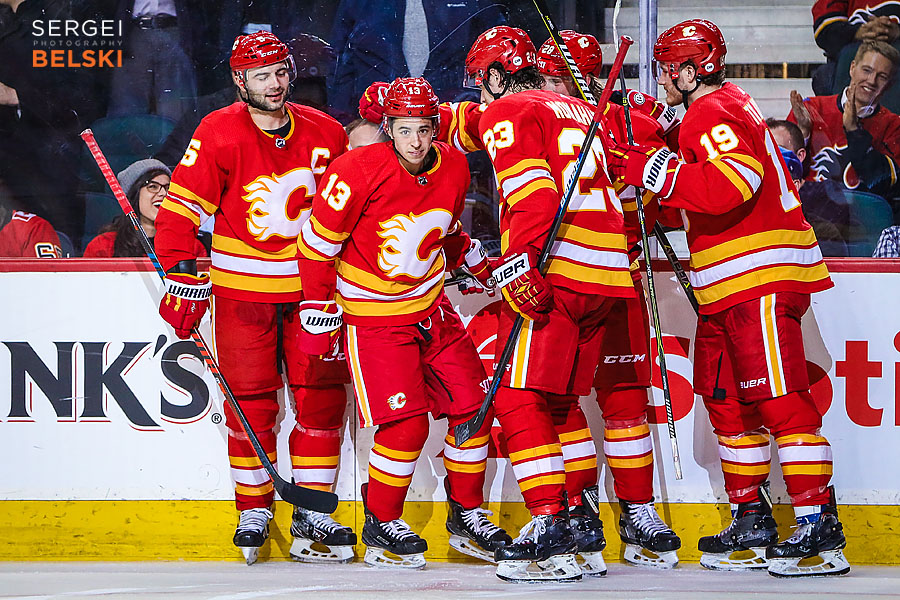 nhl hockey calgary sports photographer sergei belski photo
