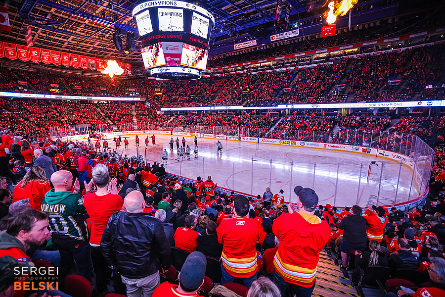 nhl hockey calgary sports photographer sergei belski photo