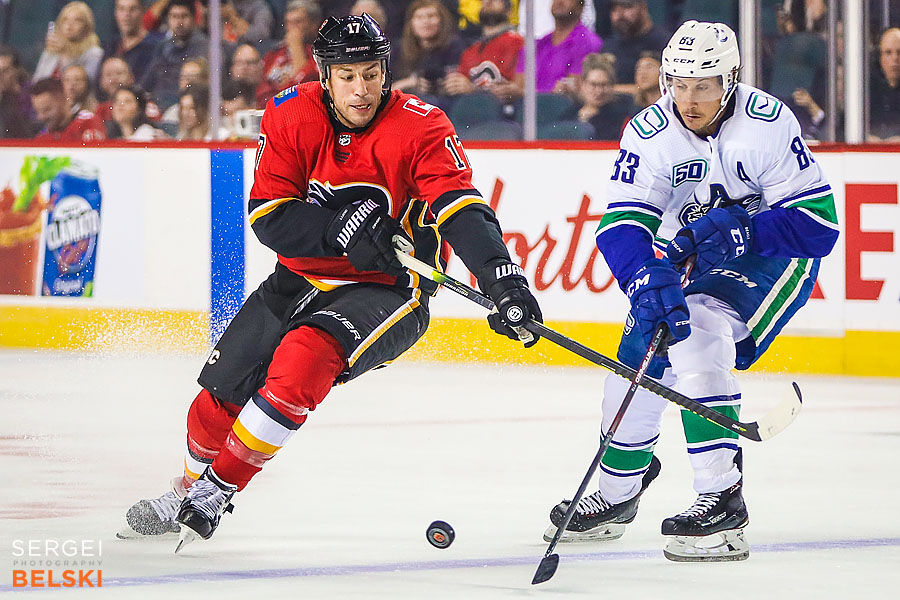 nhl hockey calgary sports photographer sergei belski photo