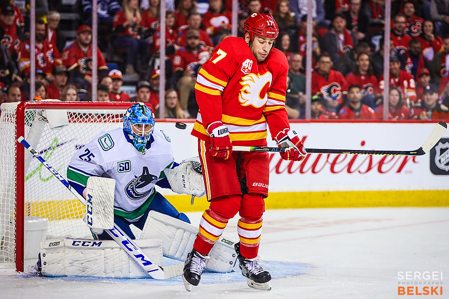 nhl hockey calgary sports photographer sergei belski photo