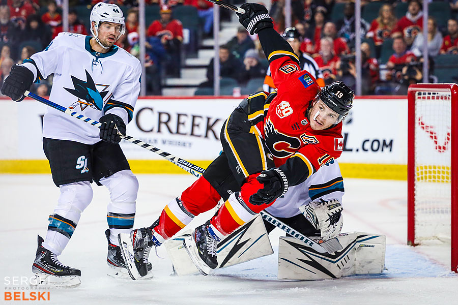 nhl hockey calgary sports photographer sergei belski photo