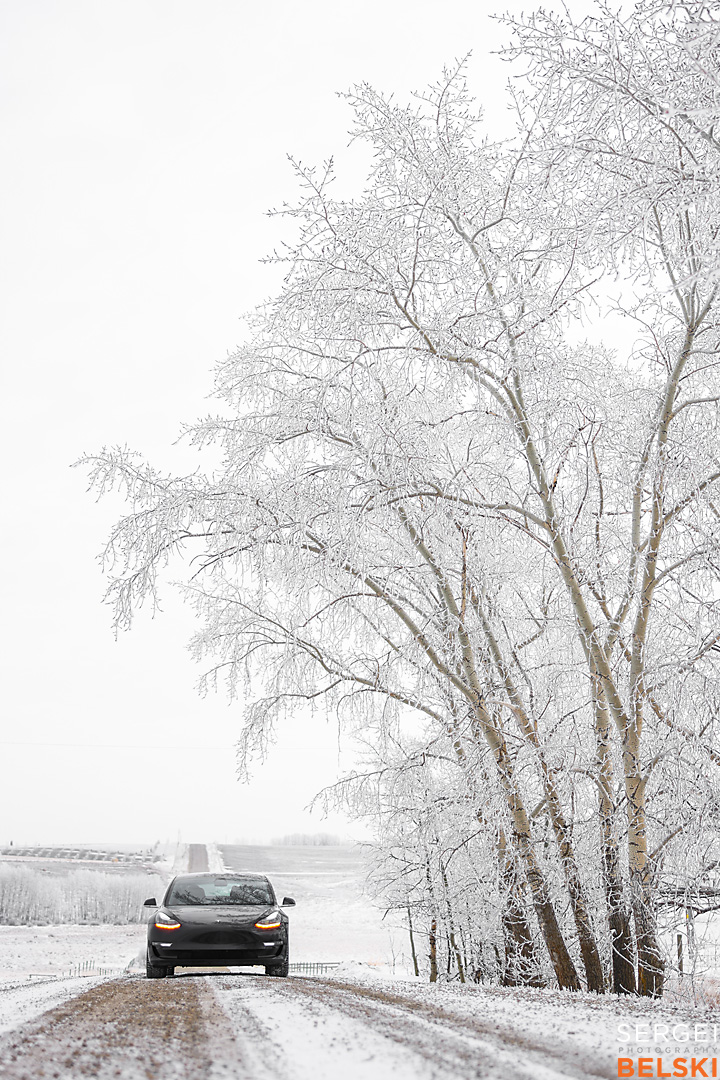 my tesla adventures calgary automotive photographer sergei belski photo