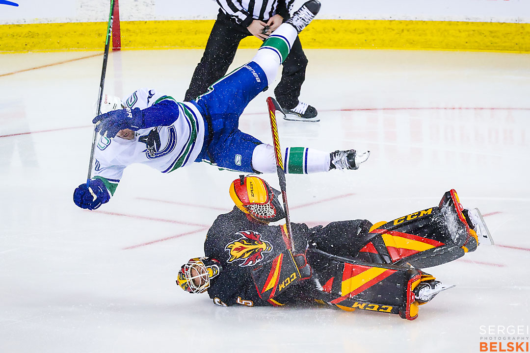 nhl hockey calgary sports photographer sergei belski photo