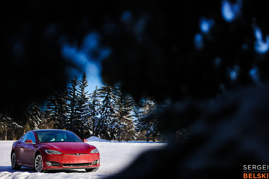 my tesla adventures calgary automotive photographer sergei belski photo