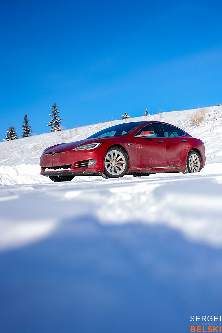 my tesla adventures calgary automotive photographer sergei belski photo