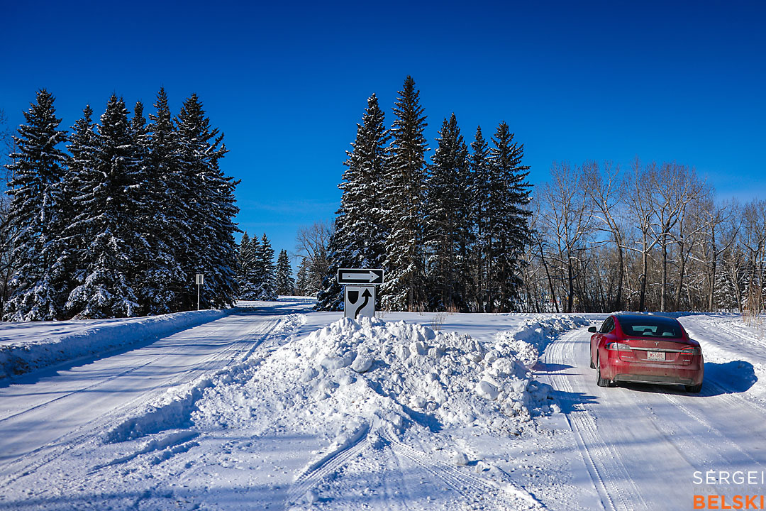 my tesla adventures calgary automotive photographer sergei belski photo
