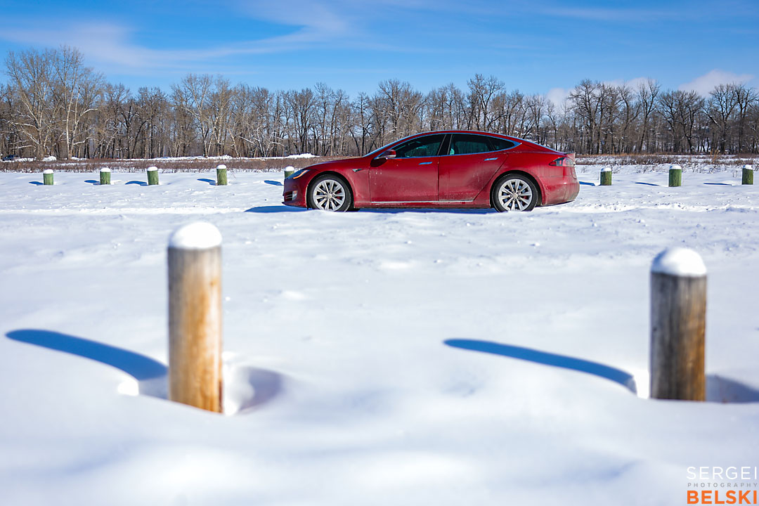 my tesla adventures calgary automotive photographer sergei belski photo