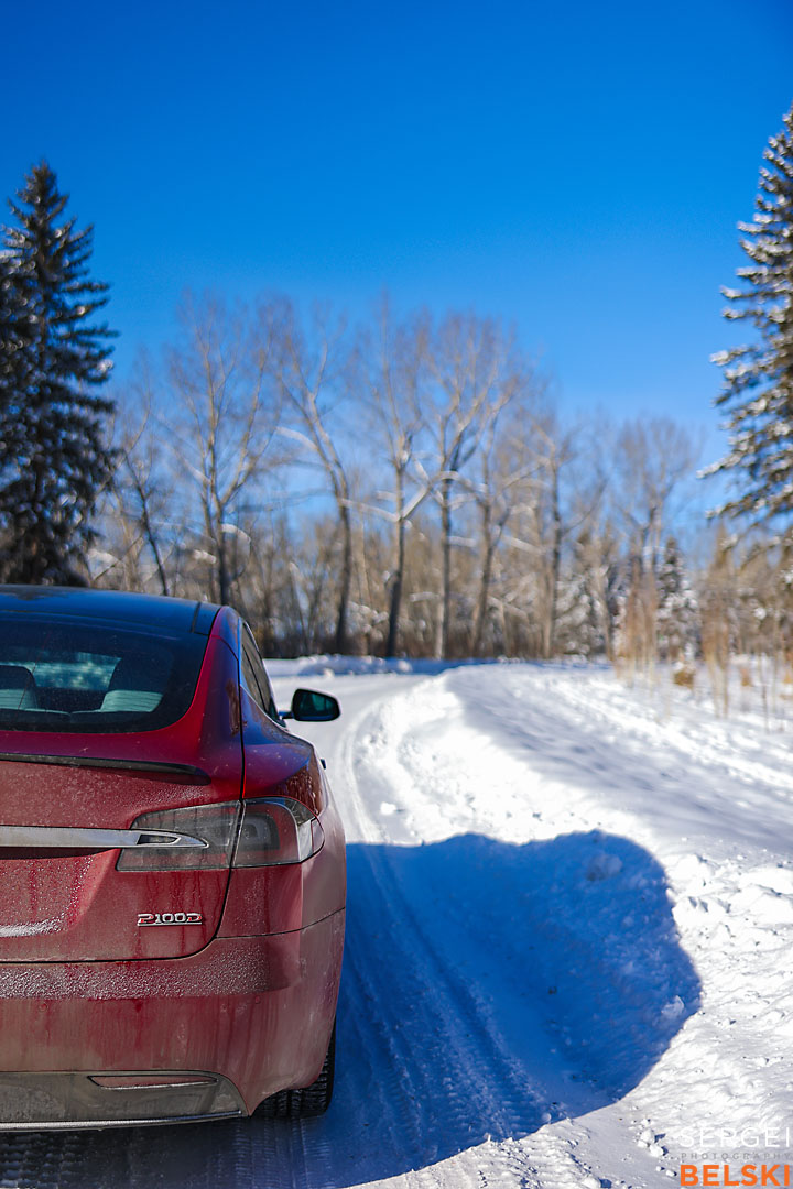 my tesla adventures calgary automotive photographer sergei belski photo