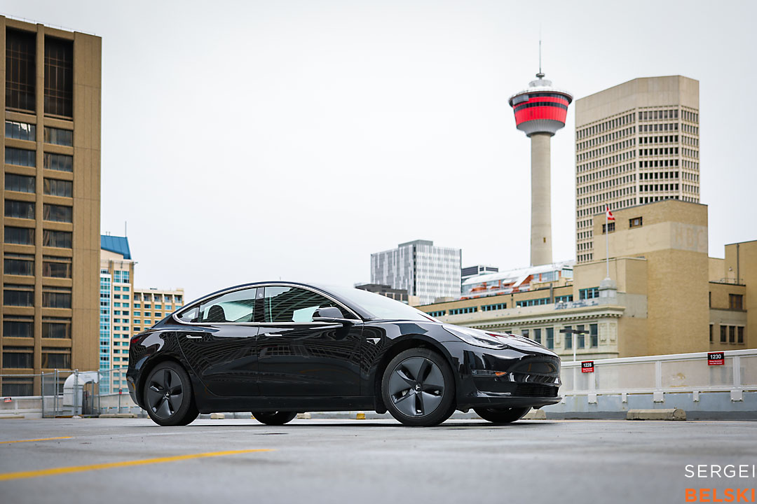 my tesla adventures calgary automotive photographer sergei belski photo