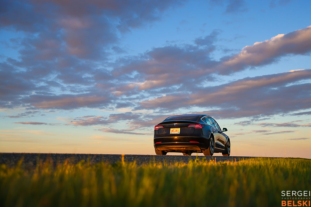 my tesla adventures calgary automotive photographer sergei belski photo