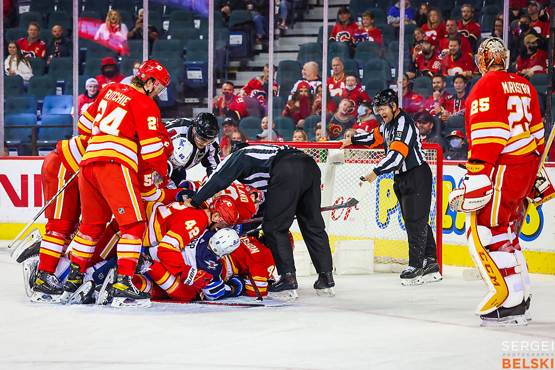 nhl hockey calgary sports photographer sergei belski photo