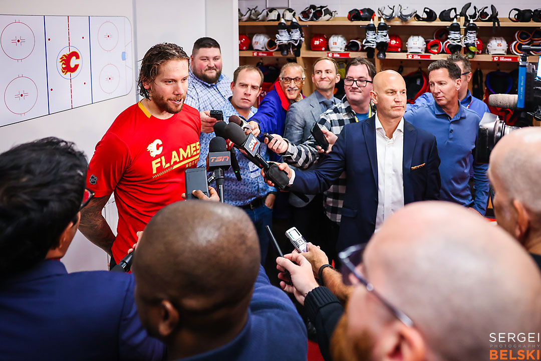 nhl hockey calgary sports photographer sergei belski photo