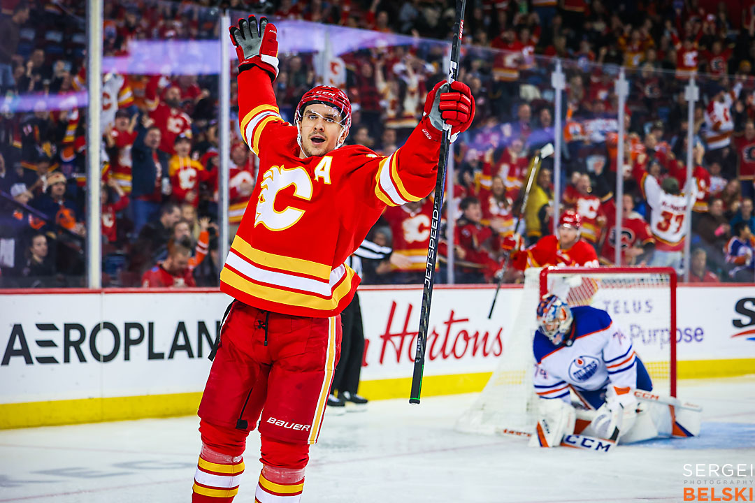 nhl hockey calgary sports photographer sergei belski photo