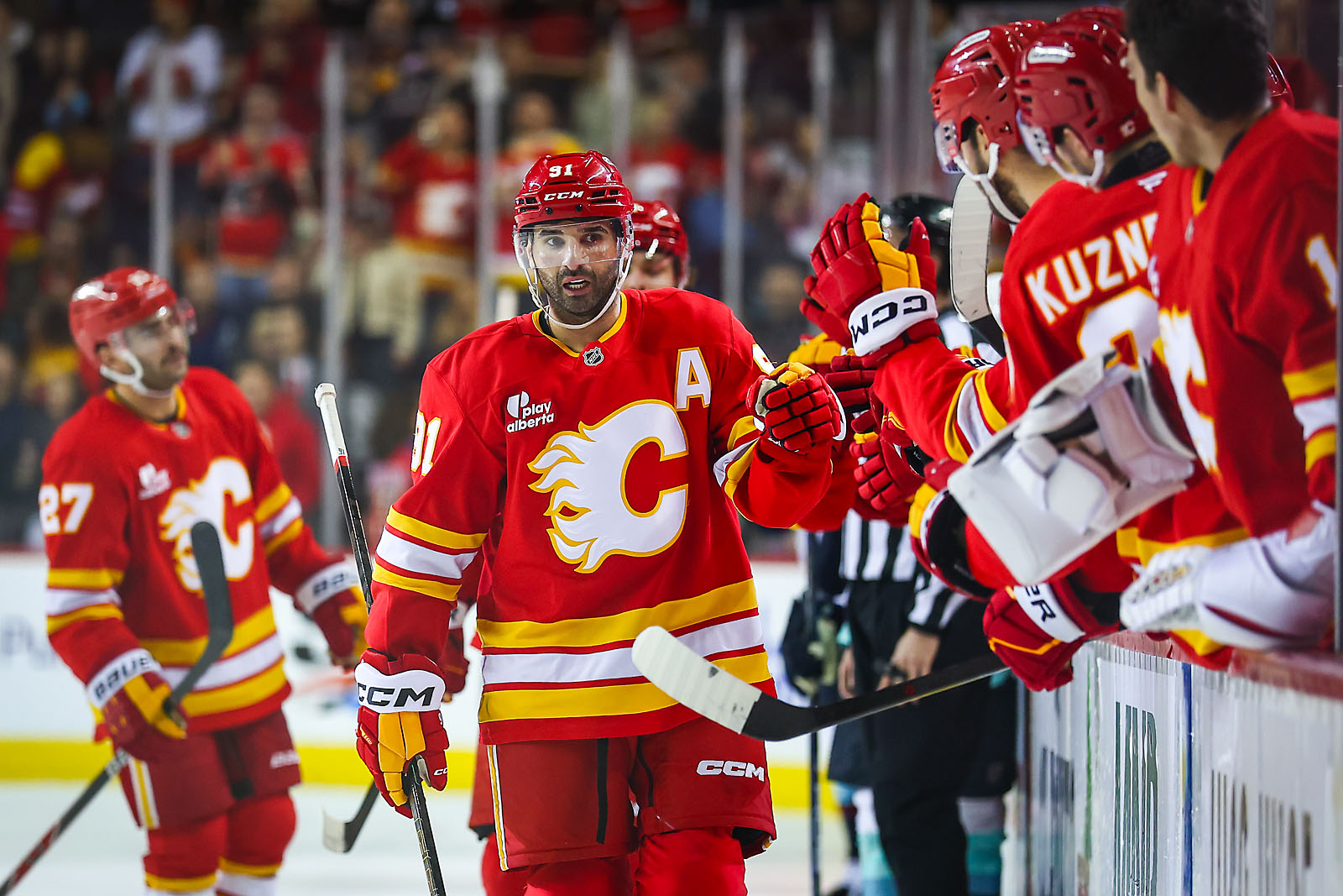 nhl hockey Calgary Flames sports photographer sergei belski photo